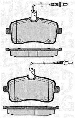 MAGNETI MARELLI Комплект тормозных колодок, дисковый тормоз 363916060376